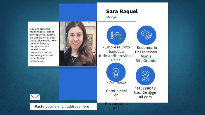 Curriculum Vitae by sara monje on Prezi