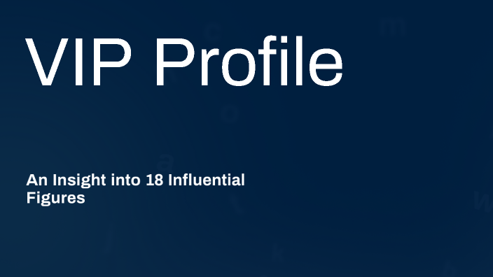 Vip Profile Settings VIP Profile by 稳 车 on Prezi