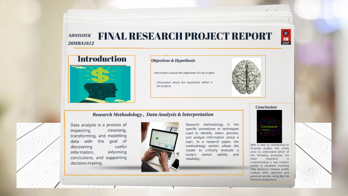 the final research report is not