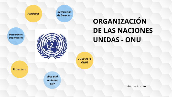 ORGANIZACIÓN DE LAS NACIONES UNIDAS - ONU By Andrea Abant On Prezi