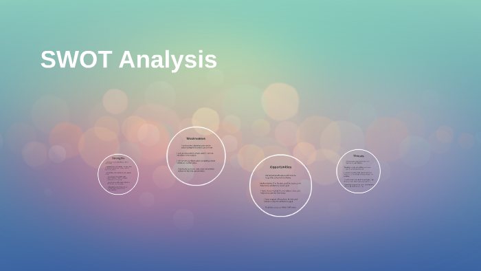SWOT Analysis by Hannah Williams on Prezi