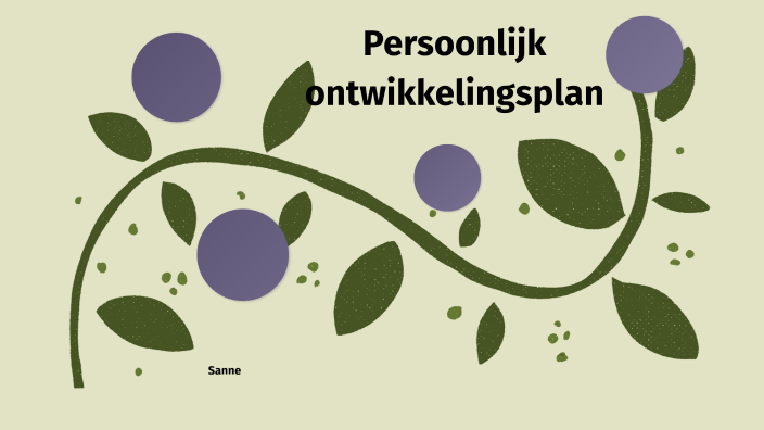 Persoonlijk Ontwikkelingsplan By Sanne Van Aarsen On Prezi