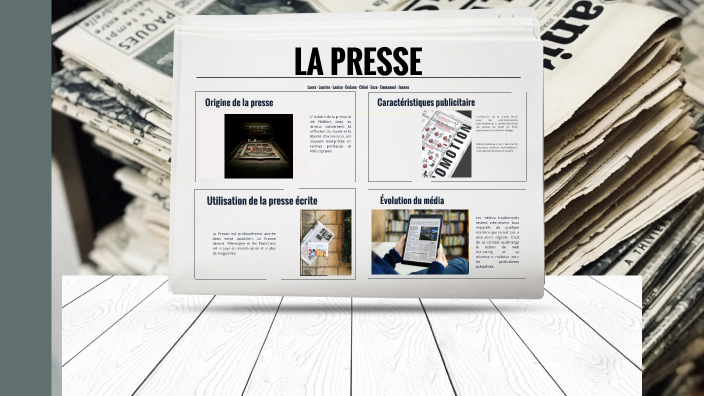 Presse by Jeanne Pineau de Viennay on Prezi