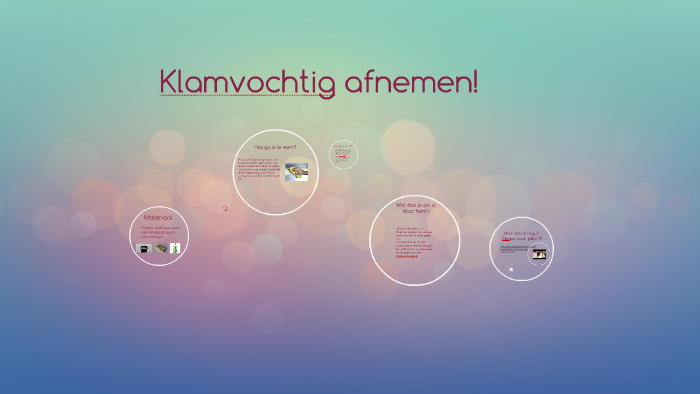 Klamvochtig afnemen by alma Ademi