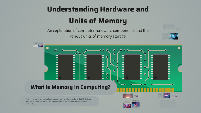Understanding Hardware and Units of Memory by Mudhazir Manzoor on Prezi