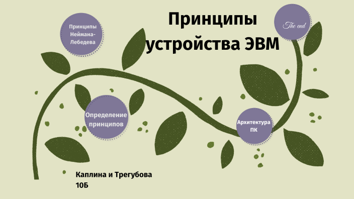 Основополагающие принципы устройства эвм презентация