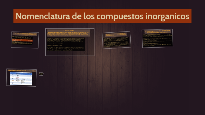 Nomenclatura de los compuestos inorganicos by Adriana Brizuela on Prezi