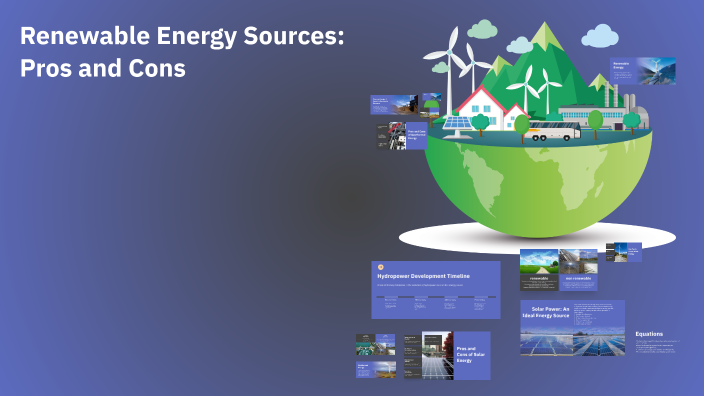 Renewable Energy Sources: Pros and Cons by Eshanvi Kessireddy on Prezi