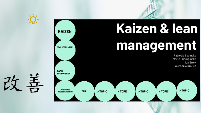 kaizen&lean management by Weronika Krause on Prezi