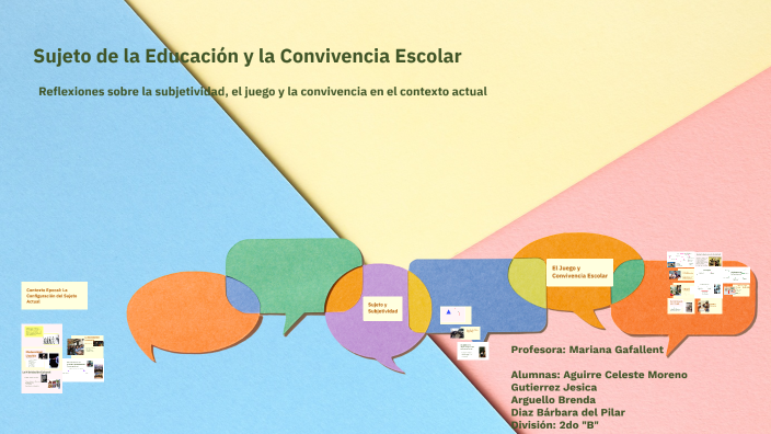 Sujeto de la Educación y la Convivencia Escolar by Pilar Diaz on Prezi