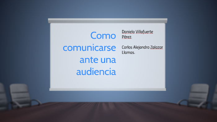 Como comunicarse ante una audiencia by Daniela Villafuerte Perez on Prezi