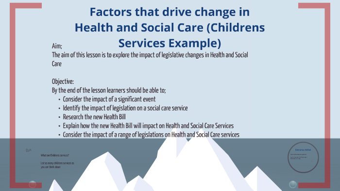 Factors that drive change in Health and Social Care by Matt Rutter on Prezi
