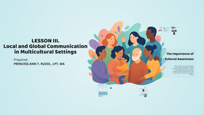 LESSON 3. Local and Global Communication in Multicultural Settings by ...