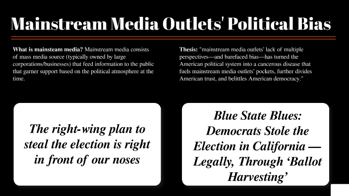 political bias in the media essay