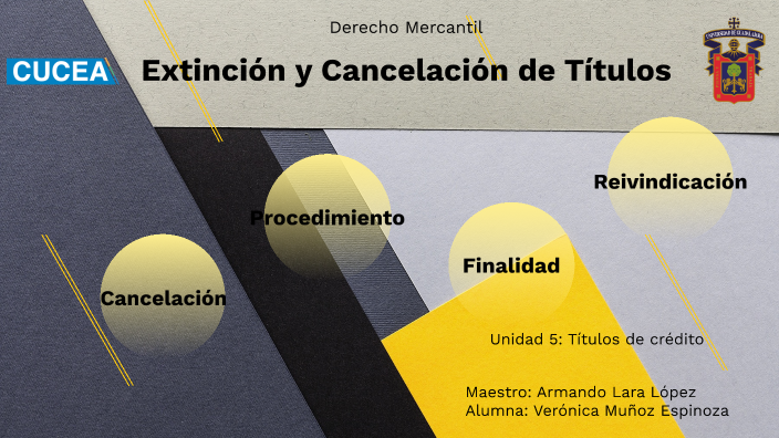 Extinción y Cancelación de Títulos de Crédito by Veronica Muñoz on Prezi