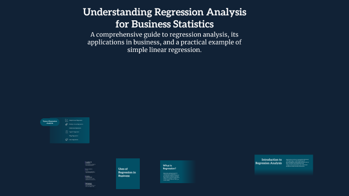 Understanding Regression Analysis for Business Statistics by Noman ...