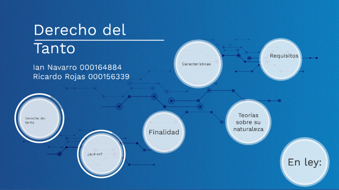 Derecho del tanto by Ricardo Rojas on Prezi