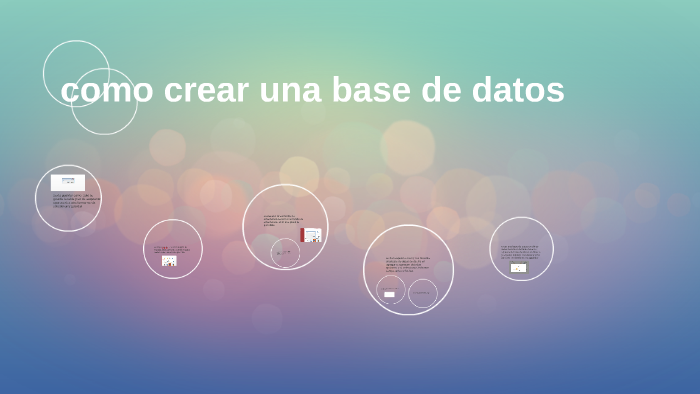 como rear una base de datos by Karla Ruiz on Prezi
