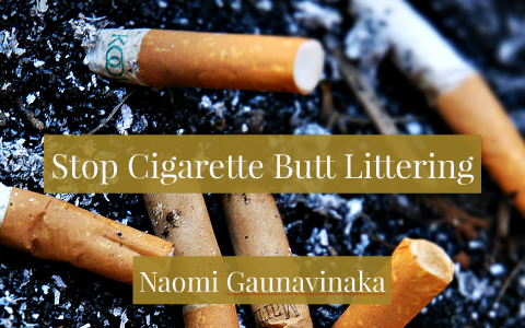 Stop Cigarette Butt Littering By Naomi Gaunavinaka On Prezi