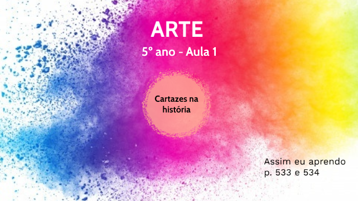 Aula de arte sobre cores - História e Arte