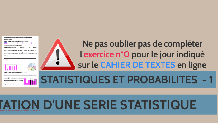 SECONDE - STATISTIQUES ET PROBABILITES 1 by M. LEIDERVAGER