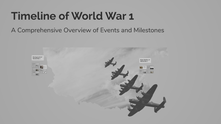 Timeline of World War 1 by Ashley Nolasco on Prezi