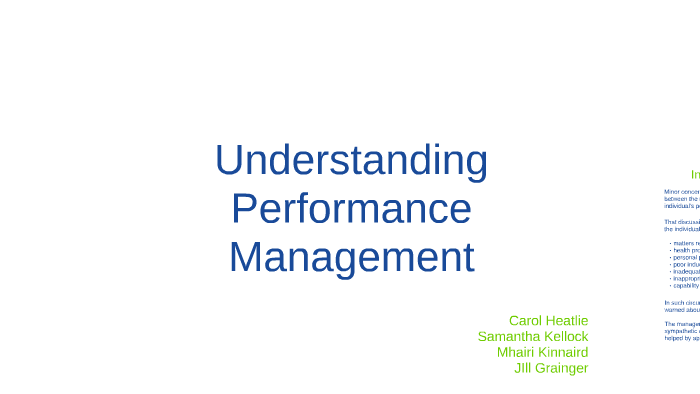 Understanding Performance Management by SPPA HR on Prezi