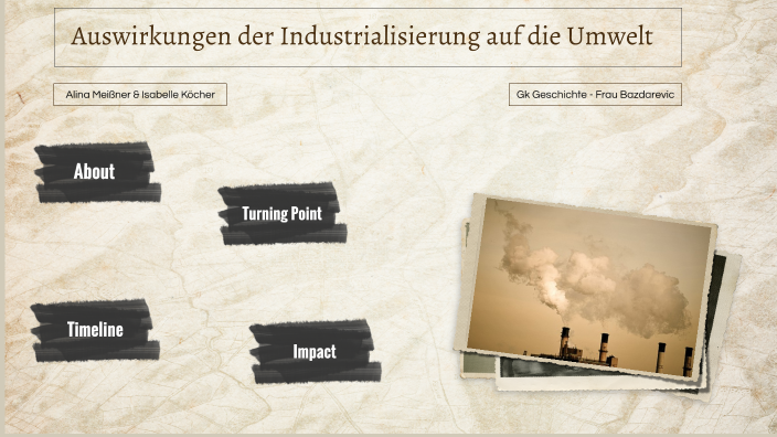 Auswirkungen der Industrialisierung auf die Umwelt by Isabelle Köcher