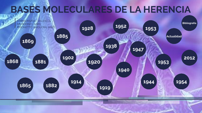 BASES MOLECULARES DE LA HERENCIA By Abril Ribonetto On Prezi