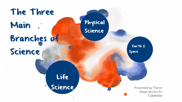 The Three Main Branches Of Science By Jericho Brock