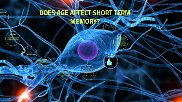 Does Age Affect Short Term Memory