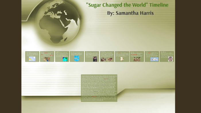 how sugar changed the world timeline