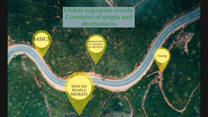 Global migration trends. Countries of origin and destinations by Aidana