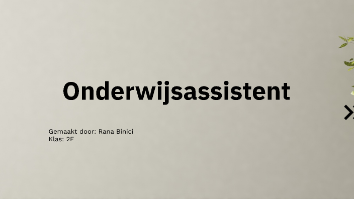 Rezi Rana onderwijsassistent by Rana Binici on Prezi