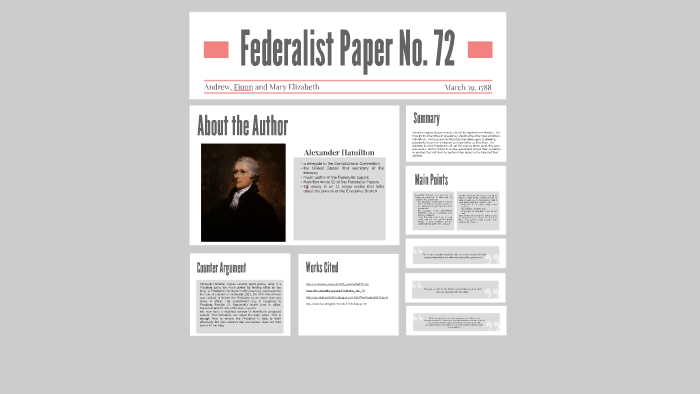 Federalist paper 72 new arrivals