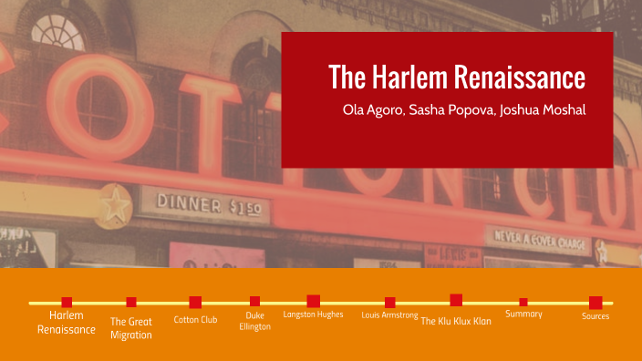Harlem Renaissance by Aleksandra Popova on Prezi