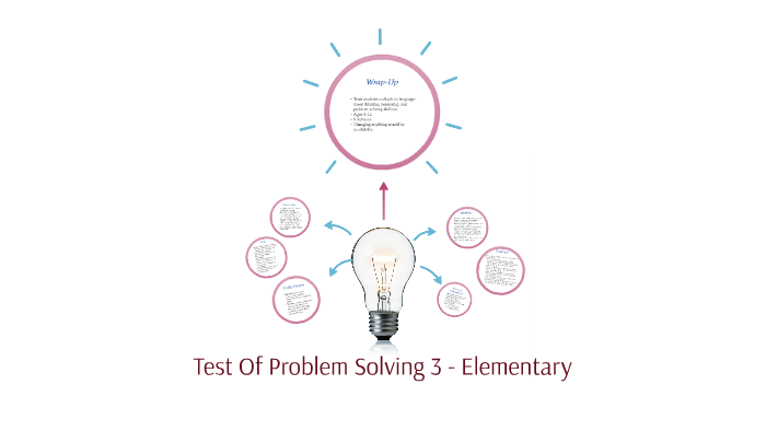 test of problem solving revised