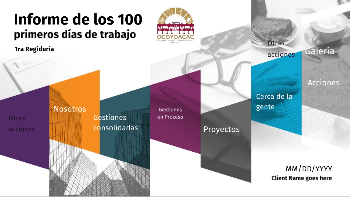 Informe de los 100 primeros días de trabajo by Julio Liy Almenares on Prezi