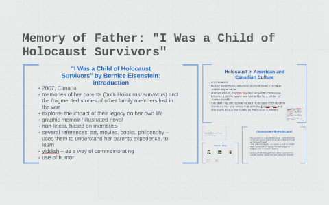 Memory of Father: "I Was a Child of Holocaust Survivors" by aleksandra ...