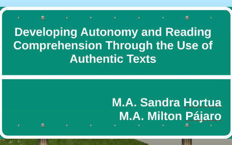 Developing Autonomy and Reading Comprehension Through the Us by Milton ...