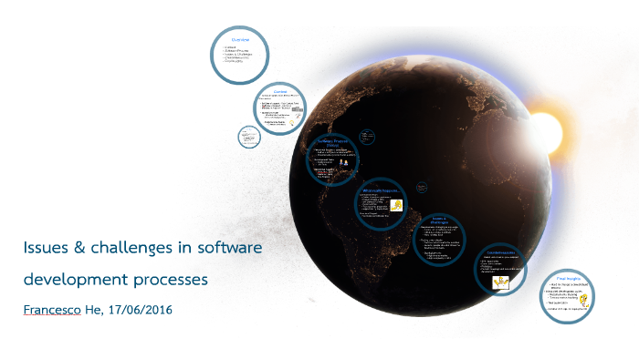 Issue & Challenges in SW Development Processes by Francesco He on Prezi
