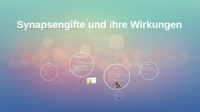 Synapsengifte und ihre Wirkungen by Timon Beck on Prezi