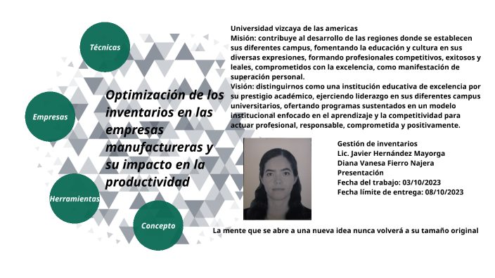 Optimización De Los Inventarios En Las Empresas Manufactureras Y Su Impacto En La Productividad 9828