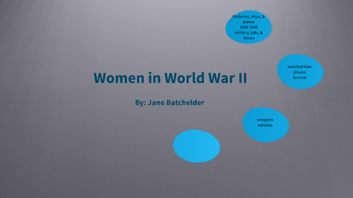 Women In World War II by Jane Batchelder on Prezi