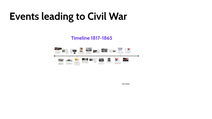 Timeline of events leading up to the Civil War by Liam Conley on Prezi