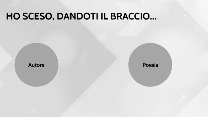 Ho sceso, dandoti il braccio by Luca Turolo on Prezi
