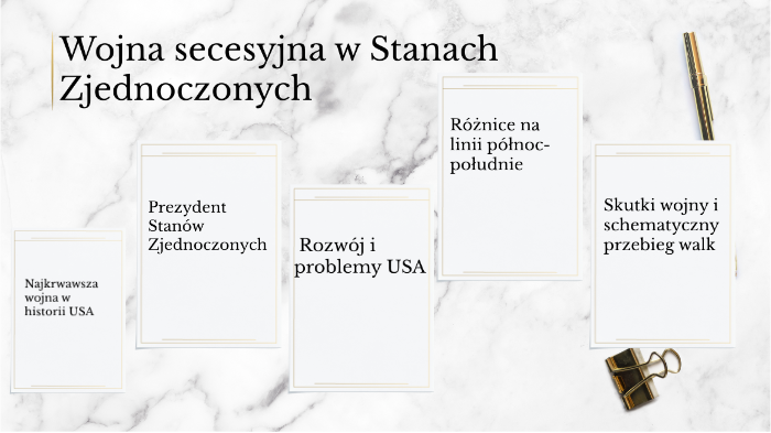 Wojna Secesyjna W Stanach Zjednoczonych By Kinga Natalia On Prezi