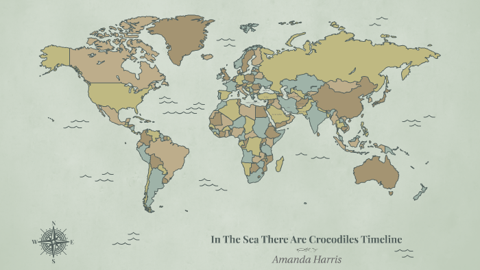 In The Sea There Are Crocodiles Timeline By Amanda Harris