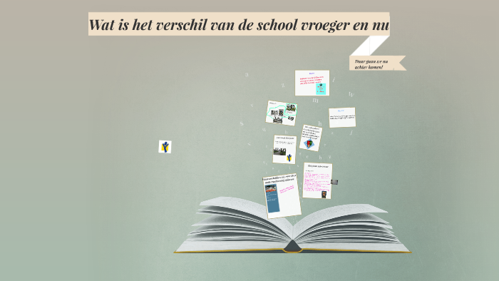 Wat Is Het Verschil Van De School Vroeger En Nu By Pleun Hendriks