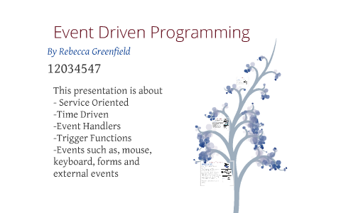 service oriented event driven programming